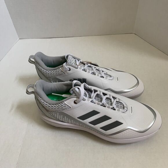 Adidas Icon 7 Men's Size 12.5 Dripped Out Metal Baseball Cleats Brand New H00997 - Picture 14 of 15
